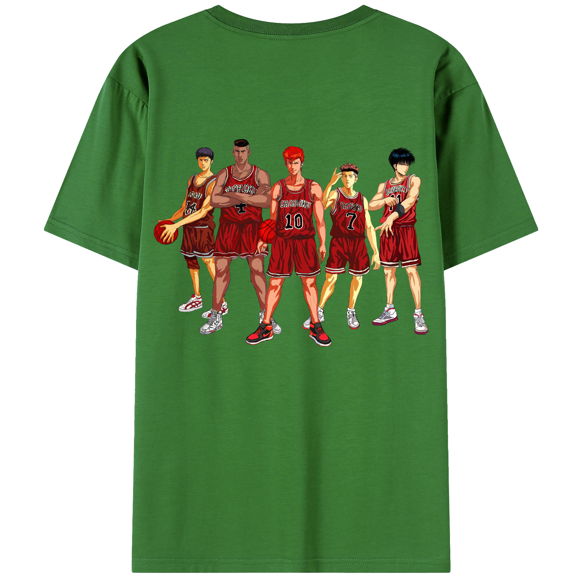 SLAM DUNK／スラムダンク レディース半袖Tシャツ(バックプリント)
